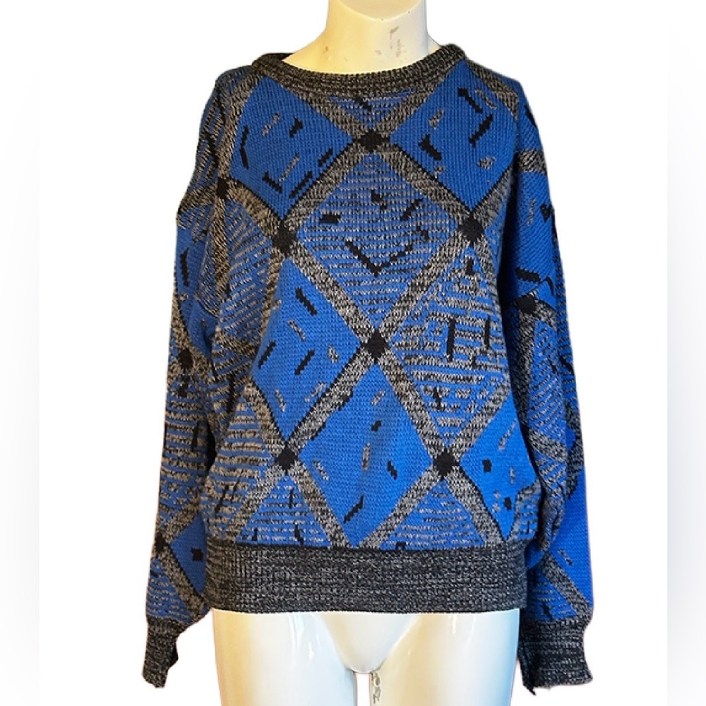 Vintage Geometric Patterned Sweater